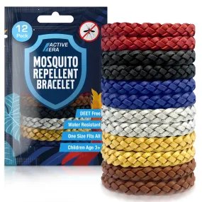 Adventure Mosquito Repellent Bands - 12 Pack with Assorted Colours