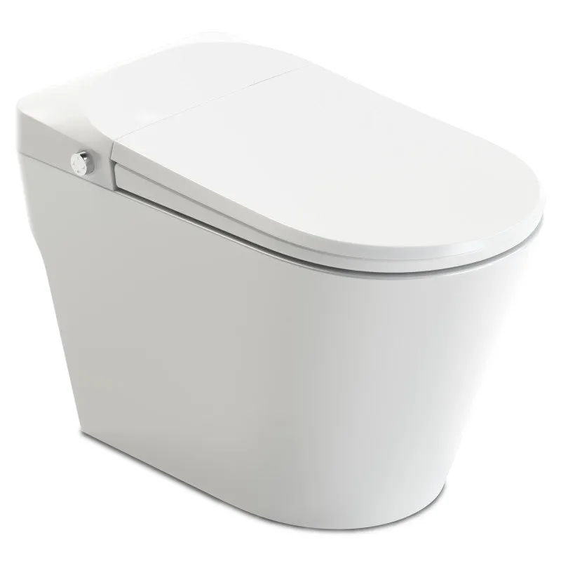 ANZZI ENVO Echo Elongated 1.28 GPF Smart Bidet Toilet in White with Auto Open, Auto Flush, Heated Seat, Voice and Wifi Control