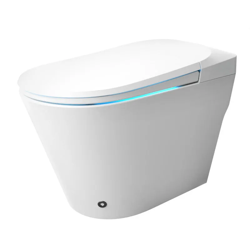 ANZZI ENVO Echo Elongated 1.28 GPF Smart Bidet Toilet in White with Auto Open, Auto Flush, Heated Seat, Voice and Wifi Control