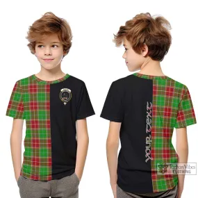 Baxter Modern Tartan Kid T-Shirt with Family Crest and Half Of Me Style