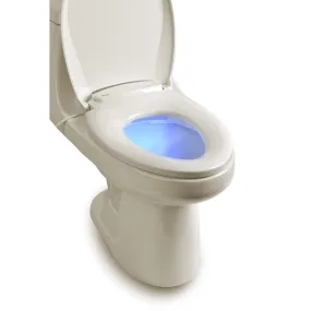 Brondell L60-EB LumaWarm Heated Nightlight Toilet Seat - Elongated, Biscuit