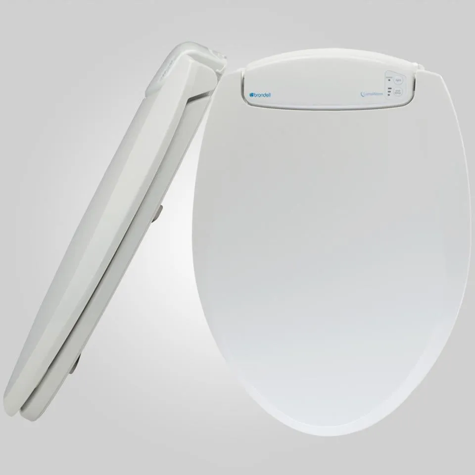 Brondell L60-EB LumaWarm Heated Nightlight Toilet Seat - Elongated, Biscuit