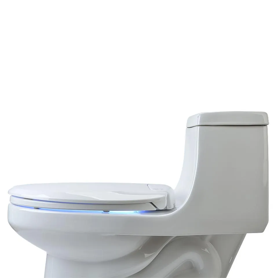 Brondell L60-EB LumaWarm Heated Nightlight Toilet Seat - Elongated, Biscuit