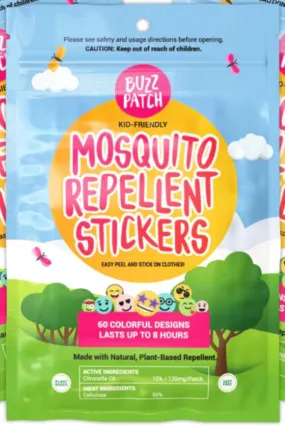 BuzzPatch Bug, Mosquito, and Insect Repellent Stickers