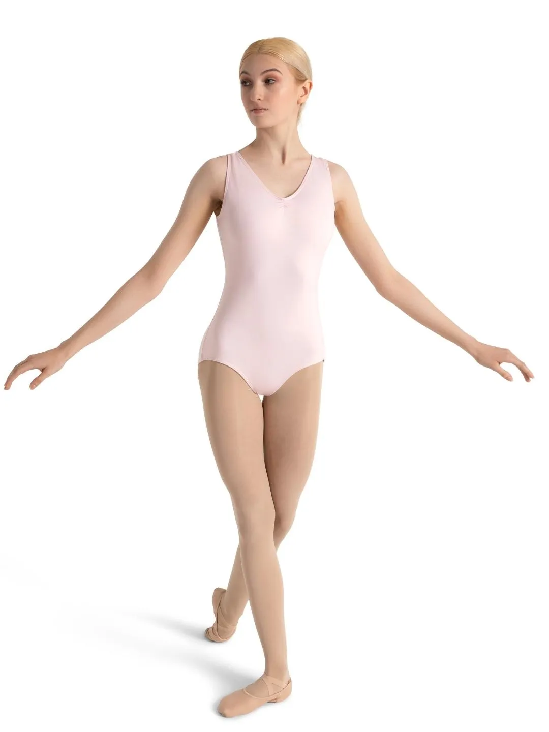 Capezio Pinch Front Faith Style V-Neck Leotard Child SE1008C