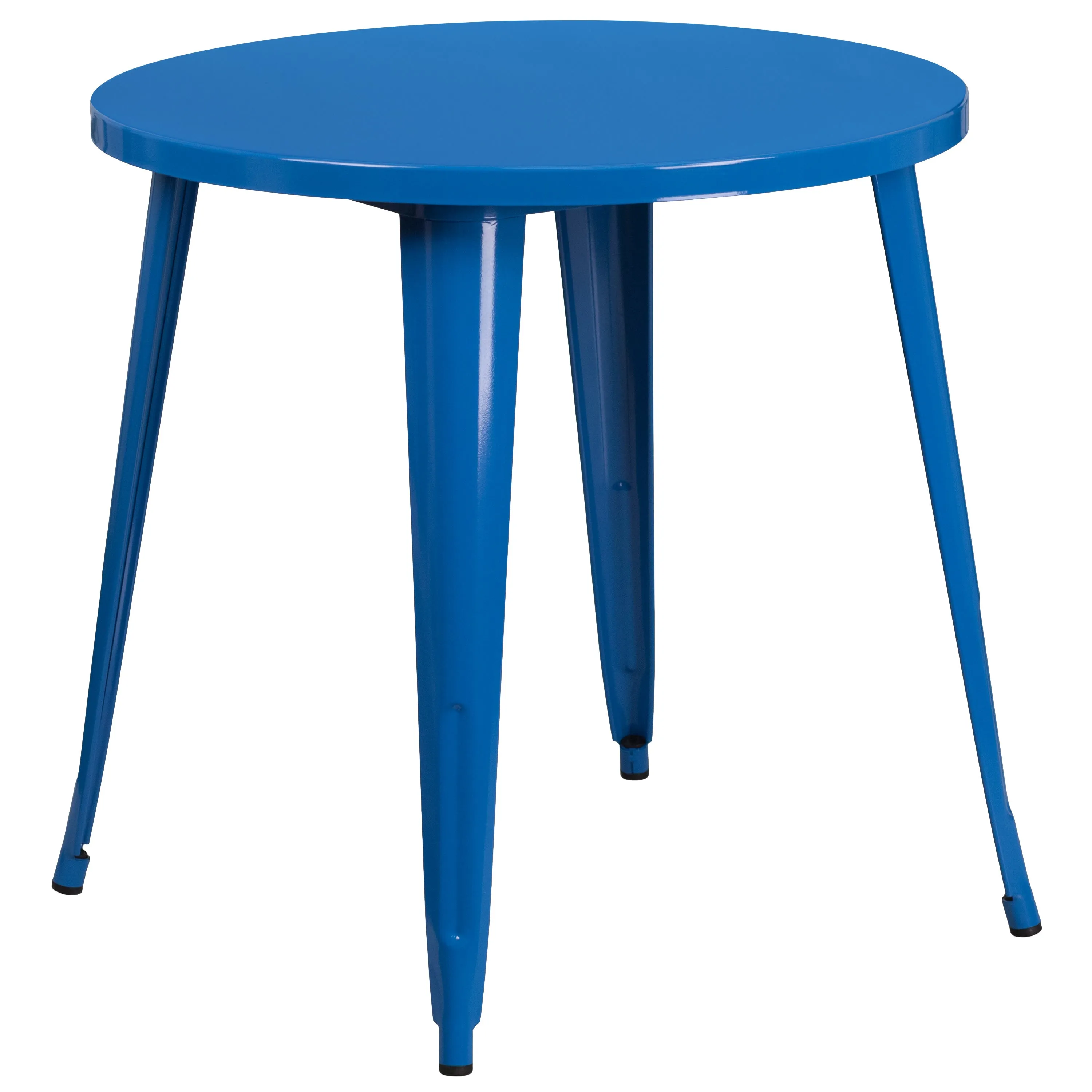 Commercial Grade 30" Round Metal Indoor-Outdoor Table