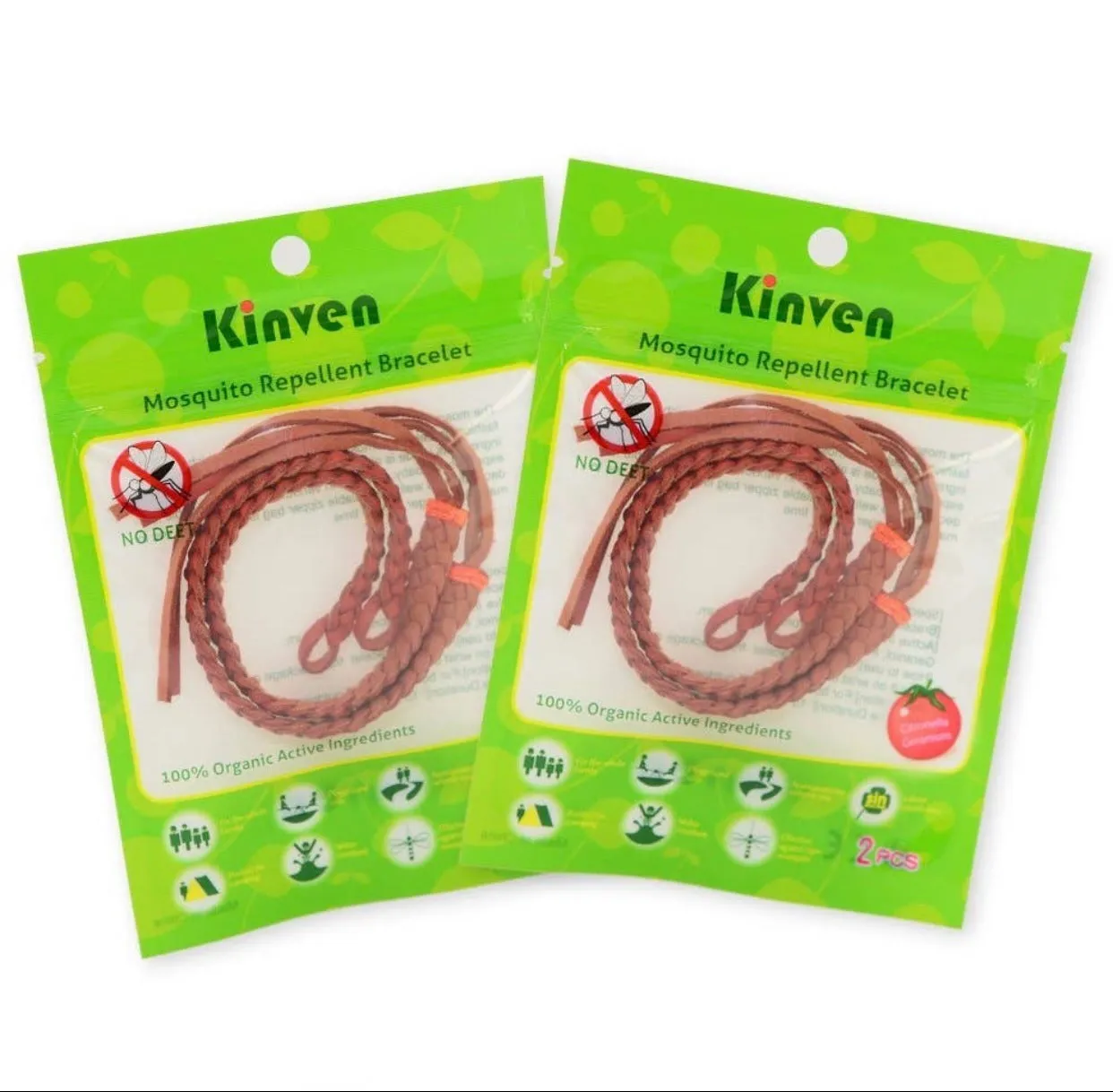 Kinven Mosquito Repellent Leather Bracelet