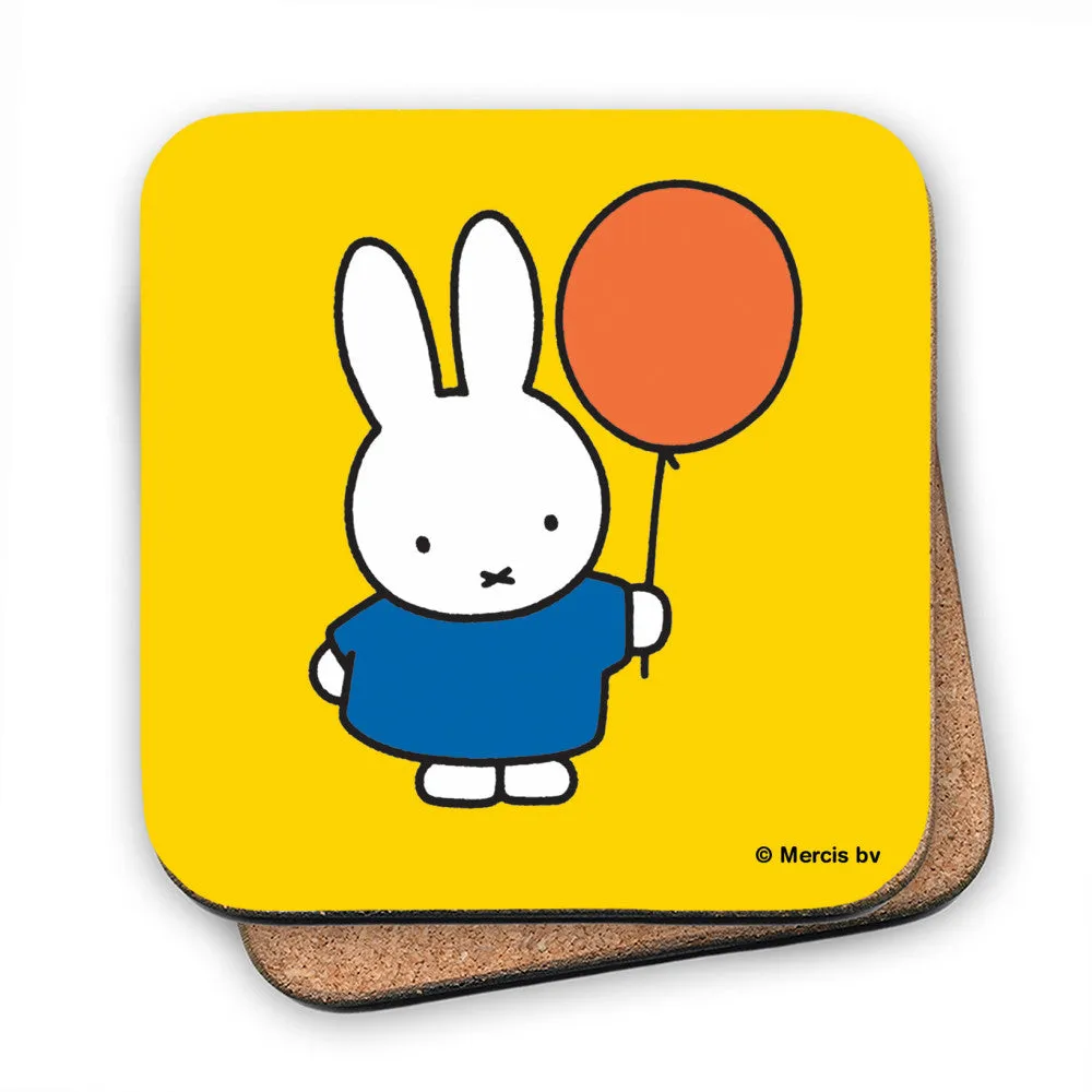 Miffy Holding a Balloon Cork Coaster