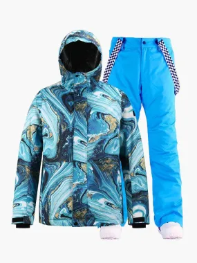 New style ski suit windproof, waterproof, breathable and warm men's ski suit