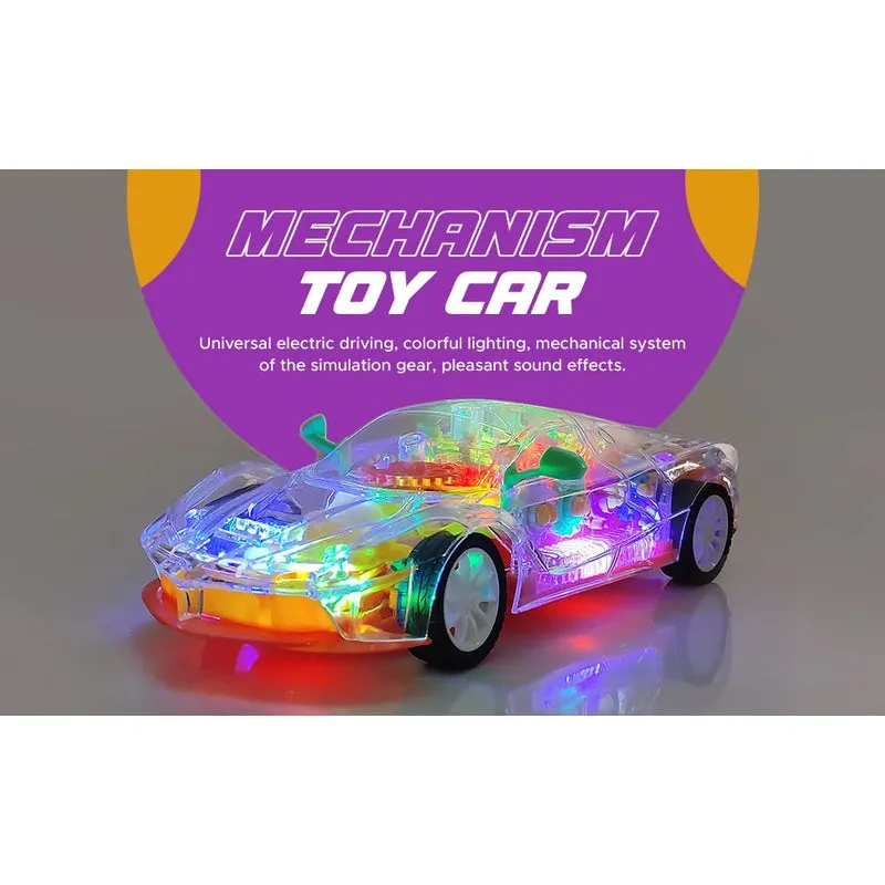 Remote Control Rechargeable Car with Sound & Light Gear Simulation Mechanical Car