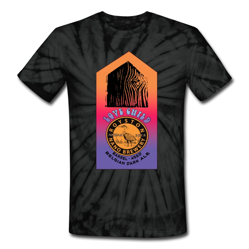 Royston Nano Brewery / Love Shack - Special Charity Edition Love Child - Dye-no-mite Unisex Tie Dye T-Shirt