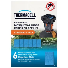 Thermacell Mosquito & Midge Protection Repellent Mat Refill Pack of 6