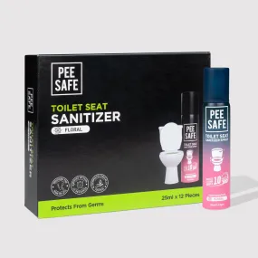 Toilet Seat Sanitizer Spray (Floral) - 25 ML (Pack Of 12)